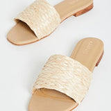 Key Largo Braided Raffia Sandal - Natural