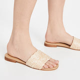 Key Largo Braided Raffia Sandal - Natural