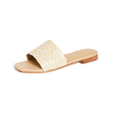 Key Largo Braided Raffia Sandal - Natural