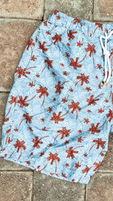 Shark Swim Trunks - Palm Tree