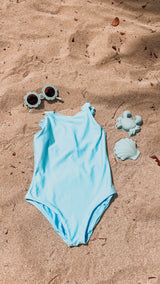 Seahorse One Piece - Dusty Blue