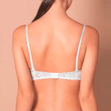 Magnolia Lace Lurex Bra - White