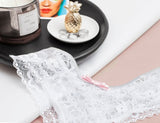 Areca Lace Tanga - White