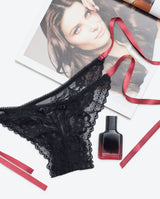 Eucalyptus Tie-Side Panty - Black