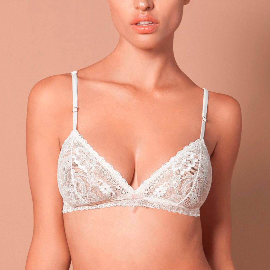  Cream Lace Bralettes For Women