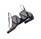 Magnolia Lace Lurex Bra - White