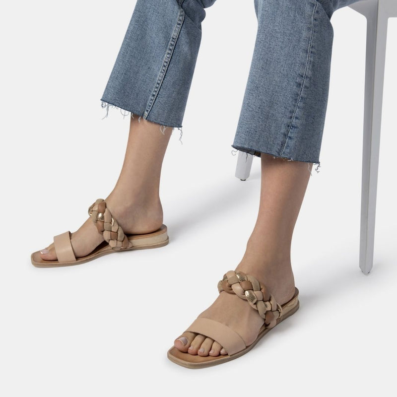 Persey sandals in natural multi Clearance