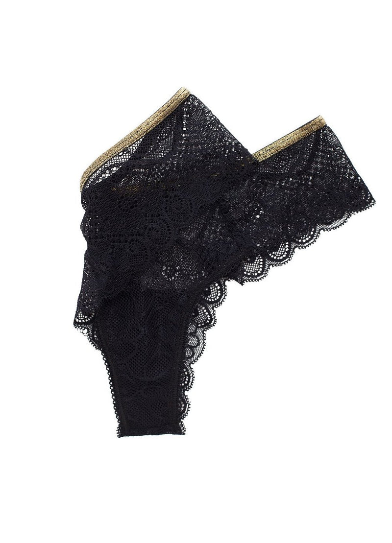 Xanadu Lace Cheeky Panty - Black – SeaReinas